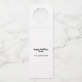 Moderne vakantie minimalist wees vrolijk flessenhanger (Achterkant)