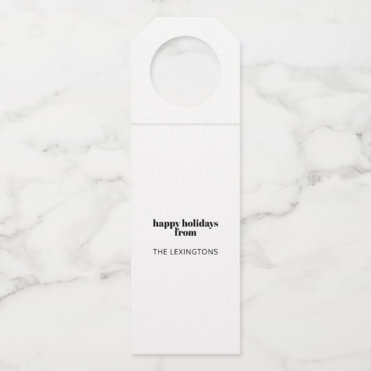 Moderne vakantie minimalist wees vrolijk flessenhanger (Achterkant)