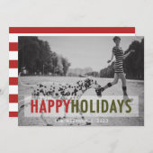 MODERNE VAKANTIE %PIPE% DE KAART VAN DE FOTO VAN (Voorkant / Achterkant)