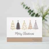 Moderne vakantie sociale QR-code, dank u zakelijk Informatiekaartje (Staand voorkant)