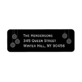 Moderne vakantieadreslabel etiket (Voorkant)