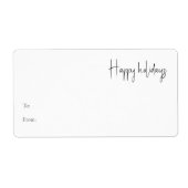 Moderne vakantiemanuscript aan van Rechthoekcadeau Etiket (Voorkant)