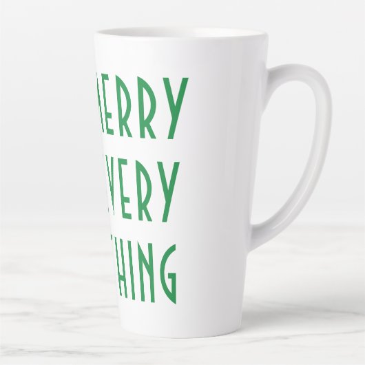 Moderne Vakantievakantiegboom Latte Mok (Rechts)