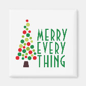 Moderne Vakantievakantiegboom Magneet (Voorkant)