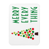 Moderne Vakantievakantiegboom Magneet (Verticaal)