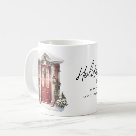 Moderne vakantiewensen Zakelijk Koffiemok (Voorkant links)