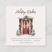 Moderne vakantiewensen Zakelijk Vierkante Visitekaartje (Voorkant)