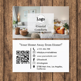 Moderne vakantiewoning QR code Logo Visitekaartje