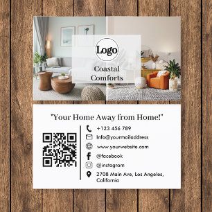 Moderne vakantiewoning QR code Logo Visitekaartje