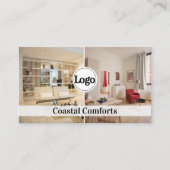 Moderne vakantiewoning QR code Logo Visitekaartje (Voorkant)