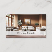 Moderne vakantiewoning Social Media Foto QR Code Visitekaartje (Voorkant)