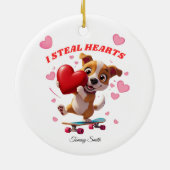 Moderne Valentijn Ornamenten voor Vriendin Gifts (Achterkant)