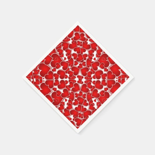 Moderne Valentijn Sweetheart Valentijnsdag Party Servetten (Hoek)