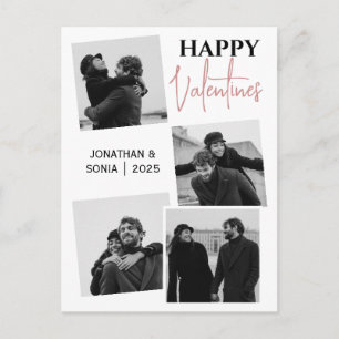 Moderne Valentijnsdag Collage met meerdere foto's Feestdagenkaart