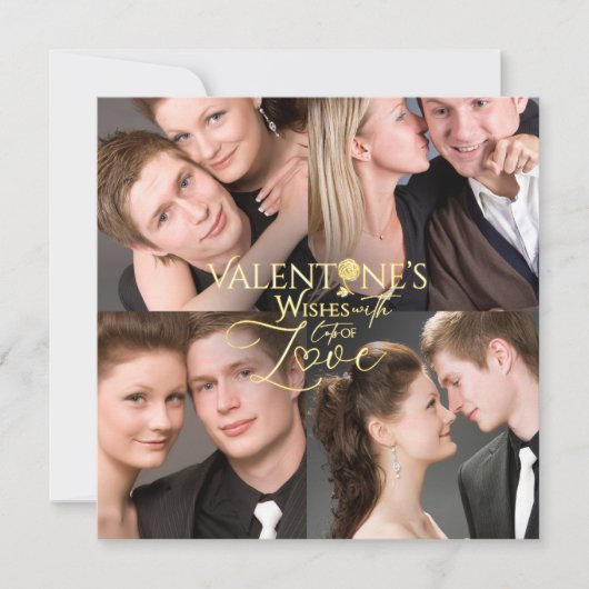 Moderne Valentijnsdag Fotocollage (Voorkant)