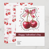 moderne Valentijnsdag fotokaart, eenvoudige Valent Feestdagenkaart (Voorkant / Achterkant)