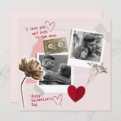 Moderne Valentijnsdag Gepersonaliseerde Koppel Fot (Voorkant / Achterkant)