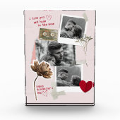 Moderne Valentijnsdag Gepersonaliseerde Koppel Fot Fotoblokken (Voorkant)