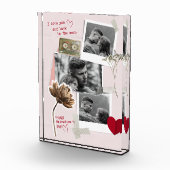 Moderne Valentijnsdag Gepersonaliseerde Koppel Fot Fotoblokken (Rechts)