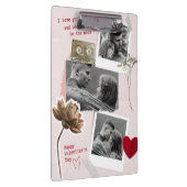 Moderne Valentijnsdag Gepersonaliseerde Koppel Fot Klembord (Rechts)