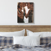 Moderne Valentijnsdag gepersonaliseerde paar foto Canvas Afdruk (Insitu (Slaapkamer))