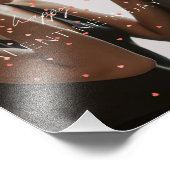 Moderne Valentijnsdag gepersonaliseerde paar foto Foto Afdruk (Hoek)