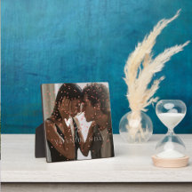 Moderne Valentijnsdag gepersonaliseerde paar foto