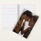 Moderne Valentijnsdag gepersonaliseerde paar foto Notitieboek (Binnen)