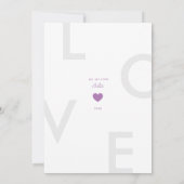 Moderne Valentijnsdag-liefdesgradiënt Ombré Kaart (Achterkant)