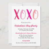 Moderne Valentijnsdag-partij voor Hugs & Kisses (X Kaart (Voorkant)