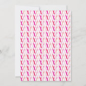 Moderne Valentijnsdag-partij voor Hugs & Kisses (X Kaart (Achterkant)