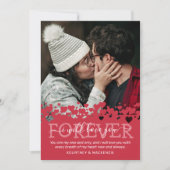 Moderne Valentijnsdag Photo Holiday Kaart (Voorkant)