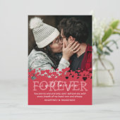 Moderne Valentijnsdag Photo Holiday Kaart (Staand voorkant)