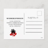 Moderne Valentijnsdag Realtor Farming Promotional Feestdagenkaart (Achterkant)