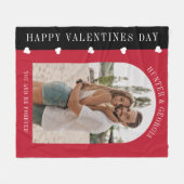 Moderne Valentijnsdag Romantische foto Fleece Deken (Voorkant (Horizontaal))