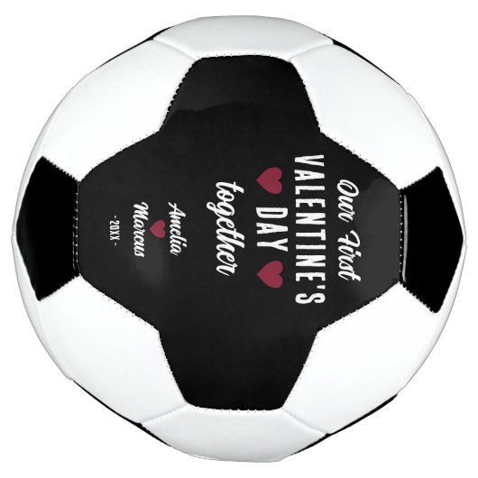 Moderne Valentijnsdag samen Voetbal (Gedraaid)