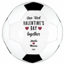 Moderne Valentijnsdag samen Voetbal