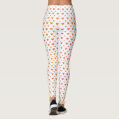 Moderne Valentijnsdag Schattige kleurrijk hartpatr Leggings (Achterkant)