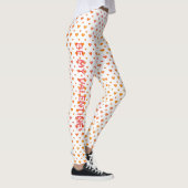 Moderne Valentijnsdag Schattige kleurrijk hartpatr Leggings (Rechts)