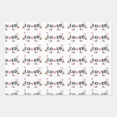 Moderne Valentijnsdag Trendy Pink en Green Inpakpapier Vel (Voorkant)