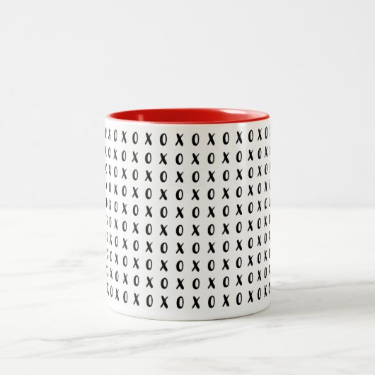 Moderne Valentijnsdag Typogray Coffee mok (Center)