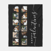 Moderne Valentijnsdag voor aangepaste fotocollage- Fleece Deken (Voorkant)