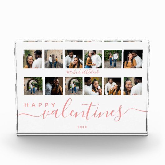 Moderne Valentijnsdag voor aangepaste fotocollage- Fotoblokken (Voorkant)
