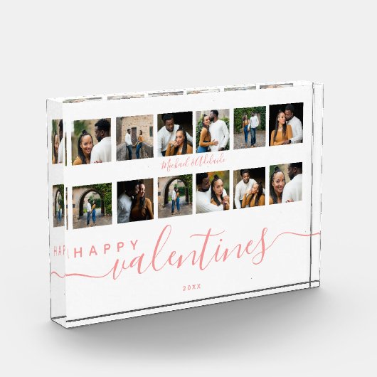 Moderne Valentijnsdag voor aangepaste fotocollage- Fotoblokken (Links)