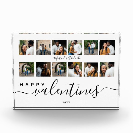 Moderne Valentijnsdag voor aangepaste fotocollage- Fotoblokken (Voorkant)