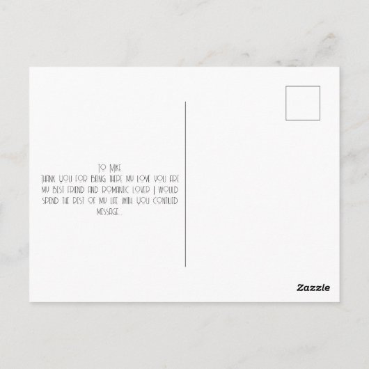 Moderne Valentijnsdag voor gemengde harten Briefkaart (Achterkant)