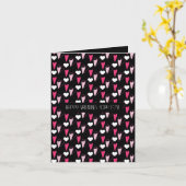 Moderne Valentijnsdag voor gemengde harten Kaart (Gele Bloem)