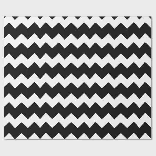 Moderne Valentijnsdag voor groot zwart-wit Cadeaupapier (Vlak)