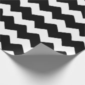 Moderne Valentijnsdag voor groot zwart-wit Cadeaupapier (Hoek)