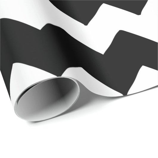 Moderne Valentijnsdag voor groot zwart-wit Cadeaupapier (Rol Hoek)